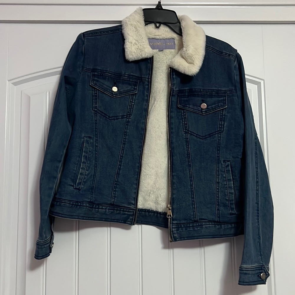 Madden girls sherpa lined jean jacket
